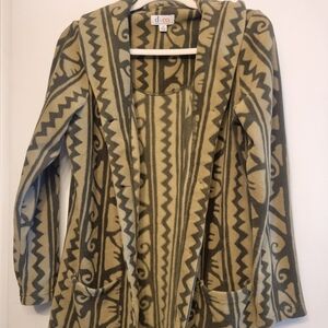 Fleece Aztec Print Jacket